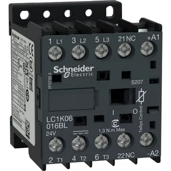 Jistič Ministykač TESYS K 3P 6A cívka 24V DC SCHNEIDER LC1K06016BLS207