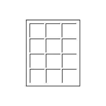 Mincovní plato S-formát 12 polí/50 mm