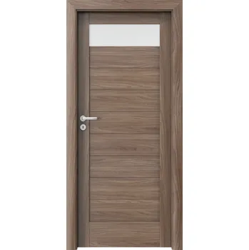 Interiérové dveře Porta Doors Interiérové dveře se zárubněmi Verte Home C1 Dekor: ořech verona 2, Šířka - orientace: 90 cm - levé