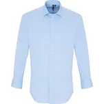 Premier Workwear Pánská bavlněná košile s dlouhým rukávem PR244 Pale Blue -ca. Pantone 2717C XXL