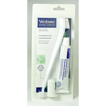 Péče o psí chrup VIRBAC C.E.T. enzymatická zubní pasta pro psy a kočky drůbeží 70g + kartáčky