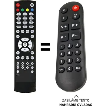 Synaps ZR3000 náhradní dálkový ovladač pro seniory