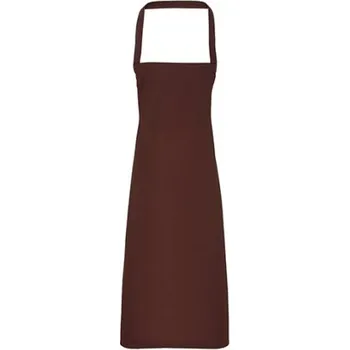 Pracovní zástěra Premier Workwear Zástěra s laclem z biobavlny (bez kapsy) PR102 Aubergine -ca. Pantone 5115 60 x 87 cm