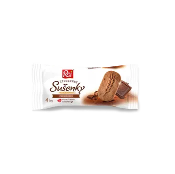 REJ Food S. R. O. Sušenky celozrnné čokoládové 34 g Balení: 8 ks