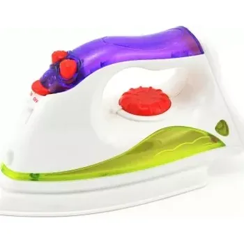 Dětská kuchyňka Žehlička plast 19cm na baterie se zvukem a se světlem v krabici