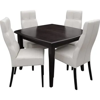 Jídelní set Jídelní set pro 4 osoby - RK034, Barva dřeva: sonoma, Potah: ekokůže Soft 018 MIRJAN 5902928434293