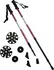 Trekingová hůl Acra AC4163 červené 65-135 cm