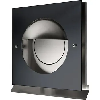 Větrací mřížka Panier Nerezová mřížka KAPPA ČERNÁ 100 mm samotížná klapka a příruba