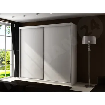 Šatní skříň Posuvná skříň Sahara 25/200, Osvětlení: bez osvětlení, Barva: bílý MIRJAN 5903211098185