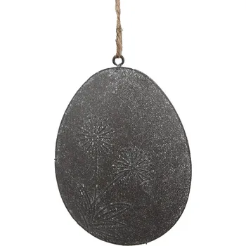 Velikonoční dekorace Clayre & Eef - Kovové vajíčko k zavěšení 6Y5571