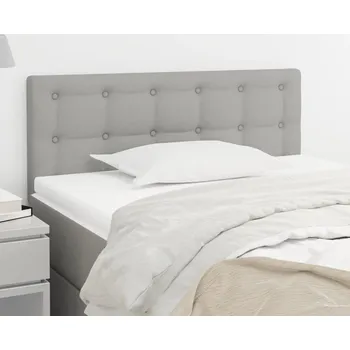 Petrashop Čelo postele světle šedé 80 x 5 x 78/88 cm textil Šedá346396