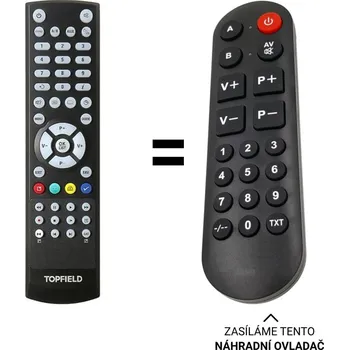 Dálkový ovladač Topfield TP-800, TP800 náhradní dálkový ovladač pro seniory