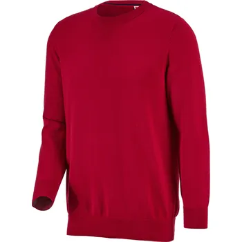 Pánský svetr Pletený svetr práce svetr kulatý výstrih velikost M červená Strauss Pracovní oblečení