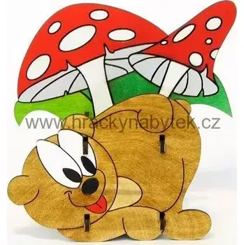 Dřevěný stojánek na tužky - Méďa (Tužkovník)