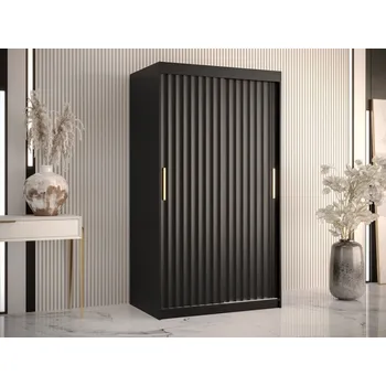 Šatní skříň Šatní skříň Towiro Wave 1 100, Barva: černá MIRJAN 5903211199547