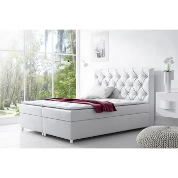 Postel Kontinentální postel Balicci, Rozměr postele: 140x200, Barva:: ekokůže Soft 017 (bílá) MIRJAN 5902928404616