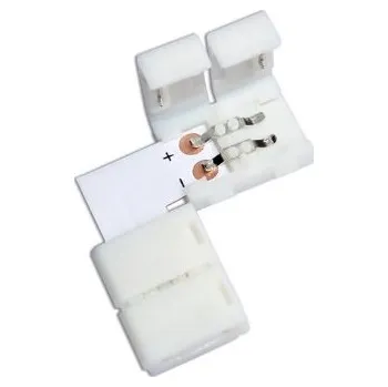 LED páska Rohová spojka LED pásku 8mm bez pájení.