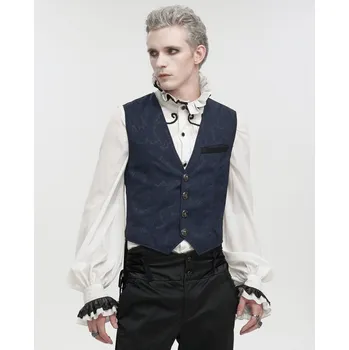 Pánská vesta vesta pánská DEVIL FASHION - Gothic - Blue - M