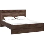 Manželská postel Nadia N19, Osvětlení: bez osvětlení, Barva: jasan tmavý MIRJAN 5902928481228