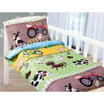 veratex Dětské povlečení bavlna Agáta farma 90x135, 45x60 cm