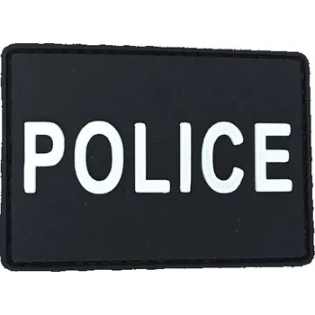 Nášivka WARAGOD Nášivka 3D Police černá 7x5cm
