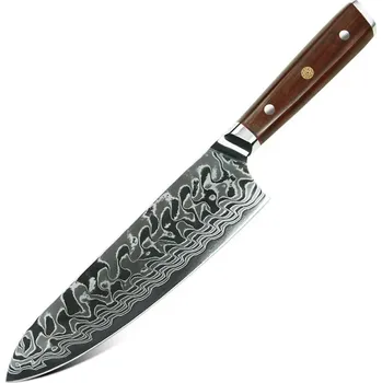 Kuchyňský nůž UG Grill Nůž Chef 20/35cm Damašková ocel 67/dřevo rosewood G10 UG Grill