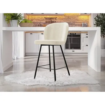 Nábytek Barová židle Perkoz, Potah: Magic Velvet 2250, Barvy nožiček: černá MIRJAN 5903211284083