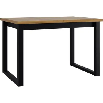 Jídelní stůl Jídelní stůl Elarno 92 x 160/240 III L, Barva dřeva: dub grandson - L, Barvy nožiček: černý kov MIRJAN 5903211275845