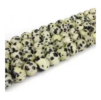 Materiál na výrobu šperku korálek dalmatin jaspis korálek 10 mm
