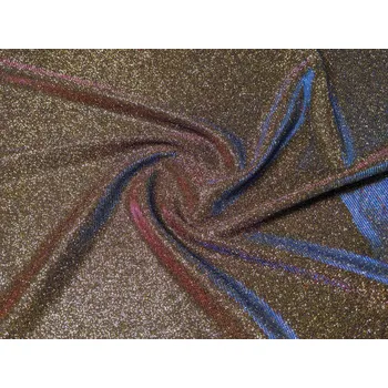 Třpytivý úplet - zlato malinový