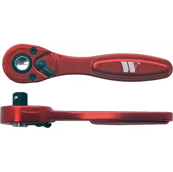 Gola sada Mini ráčna 1/4", 72 zubů, skelet-slitina hliníku, extra lehká, Welzh (Welzh Werkzeug)