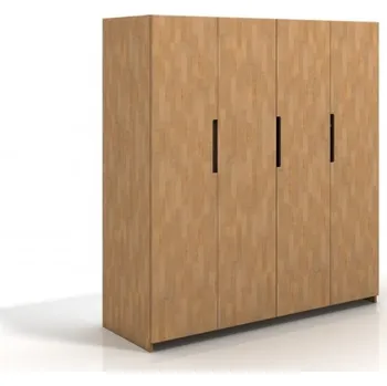 Nábytek ImportWorld Šatní skříň Erna 4D, buk masiv (Barva dřeva: Ořech)