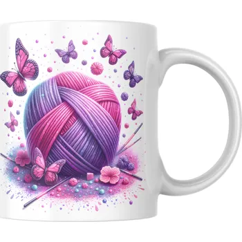 Hrnek 330ml, FIALOVÉ KLUBÍČKO, cena za 1 ks