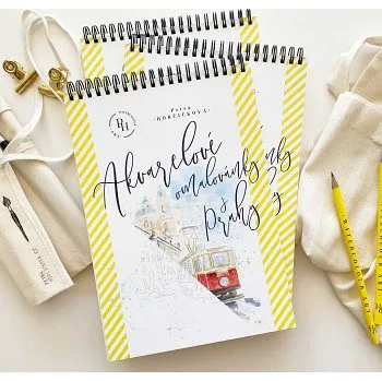 omalovánky Akvarelové omalovánky z Prahy 17x25cm (Akvarelové omalovánky z Prahy 17x25cm)