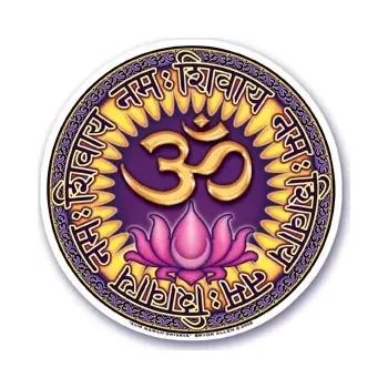 Samolepící dekorace Samolepka Mandala AUM NAMAH SHIVAYA