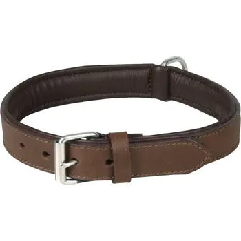 Flamingo Arizona Kožený obojek s pěnovou výplní Hnědá M/L + CashBack 22 Kč