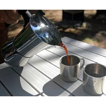 Termohrnek BasicNature Luxusní termohrnek z nerezové oceli 0,1 l Espresso