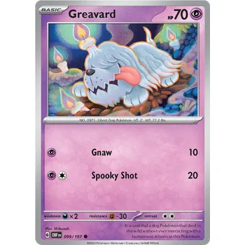 Karetní hra Pokémon TCG Greavard 099/197