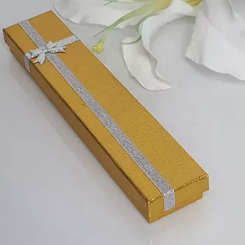 Dárková krabička Papírová dárková krabička - zlatá