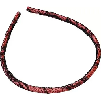 Čelenka Plastová čelenka potažená látkou 0.7cm - lososová