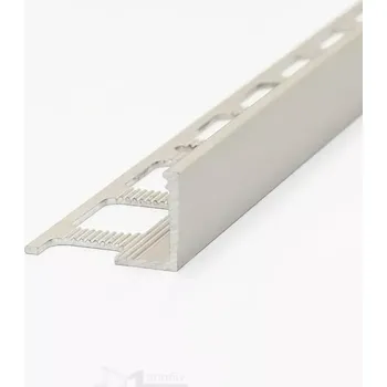 Stavební profil Lišta Havos profil L 8 mm 3 m hliník elox přírodní (Ukončovací profil L schodová masiv)