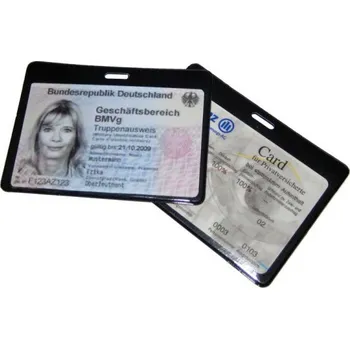 Peněženka Stíněné pouzdro Cryptalloy na RFID kartu s očkem - černé