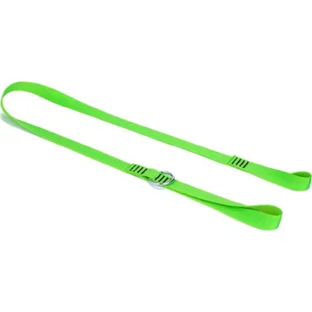 Plochý závěsný popruh NLG Lanyard na řetězovou pilu s nosností 10 kg – nylon, zelená, 1300×25 mm