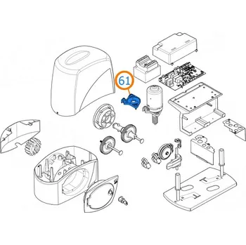Pohon brány Came 119RIBZ017 těsnění příruby a motoru