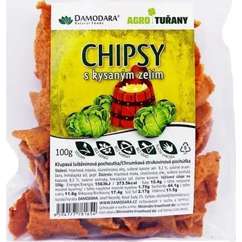 Slaná pochutina Chipsy s kysaným zelím 100g