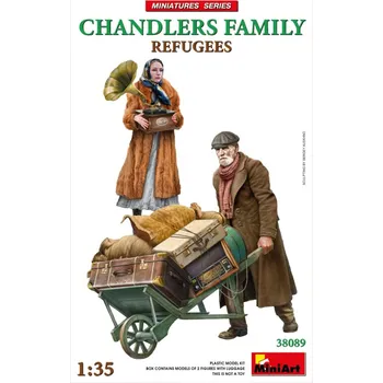 Plastikový model 1/35 Refugees - Chandlers Family (2 fig.& luggage)