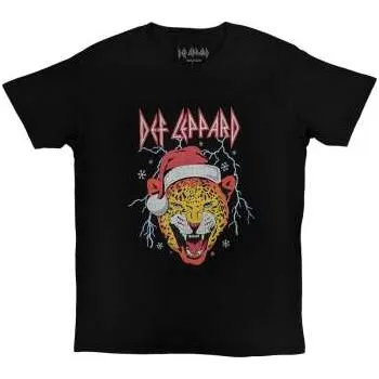 Merch Def Leppard: Def Leppard Unisex T-shirt: Holiday Leppard (medium) M