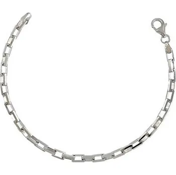 Náramek Stříbrný náramek box long délka náramku 19cm