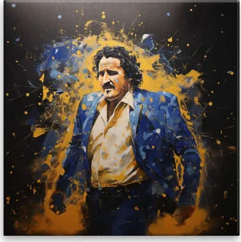 Obraz Obraz na plátně - Pablo Escobar v modré - 40x40 cm - CZ výroba