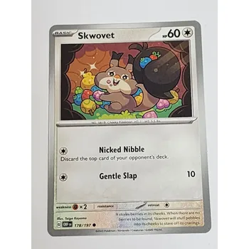 Karetní hra Pokémon karta Skwovet 178/197